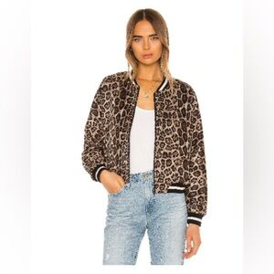 BB Dakota Animal Print Bomber Jacket XS